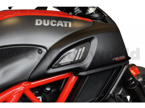 CARBON RAM AIR INTAKE COVER FOR DUCATI DIAVEL BY CARBONWORLD - DennisPowerSport - 2