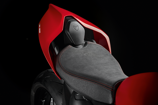 DUCATI PERFORMANCE PANIGALE V2 Racing seat in technical fabric.