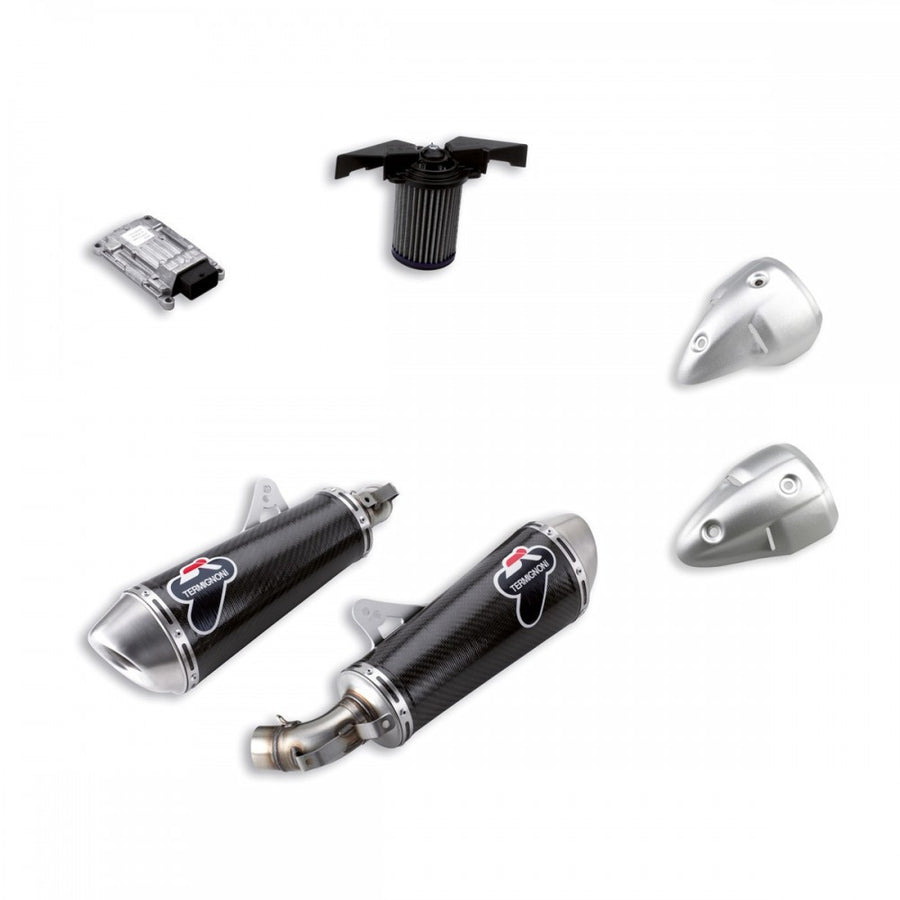 DUCATI MONSTER 696 ABS TERMIGNONI CARBON SLIP-ON EXHAUST / 96458510B - DennisPowerSport - 1