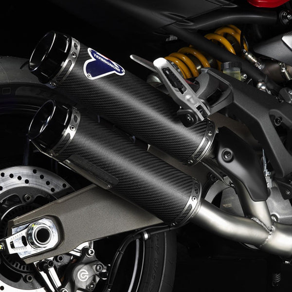 TERMIGNONI DUCATI MONSTER 821 CARBON SLIP-ON EXHAUST / RACING 96480461A - DennisPowerSport - 2