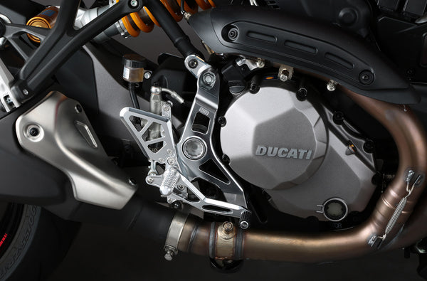 AELLA DUCATI MONSTER 1200 S MODELS AFTER 2017 ADJUSTABLE REARSETS AE-10084