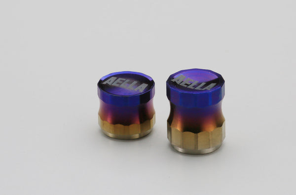 AELLA generic product Titanium air valve cap short type(1 piece) / gradation AE-74022SC