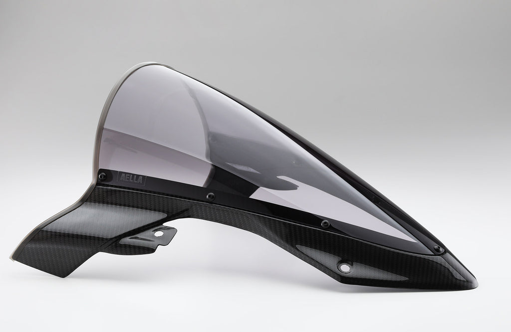 s1000rr AELLAスクリーン AELLA Dry carbon high screen: Light tinted (S1000RR '19-) AS