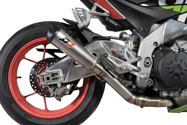 QD EXHAUST APRILIA Slip-on Titanum Tri-Cone RACING