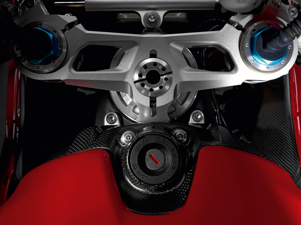 DUCATI PANIGALE CARBON IGNITION SWITCH COVER / #96450611B - DennisPowerSport - 2