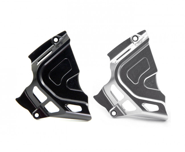 MOTOCORSE Billet CNC DIAVEL Front Sprocket Cover, Silver or Black