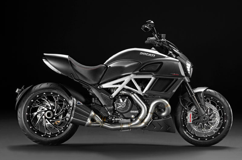 TERMIGNONI DUCATI DIAVEL COMPLETE RACING EXHAUST SYSTEM WITH CARBON SILENCERS