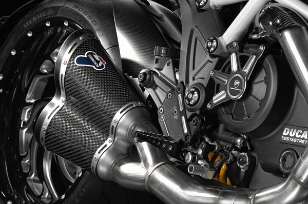 TERMIGNONI DUCATI DIAVEL COMPLETE RACING EXHAUST SYSTEM WITH CARBON SILENCERS