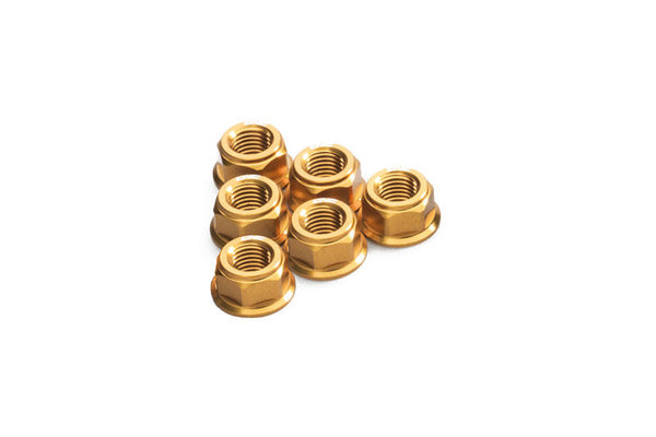 CNC RACING Nuts sets rear sprocket flange Ducati M10x1.0