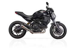 QD EXHAUST DUCATI Ducati Monster 797 Terminale in acciaio DARK Max-Cone