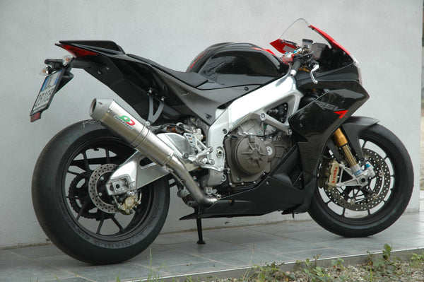 QD EXHAUST APRILIA Aprilia RSV4 Magnum Series “Slip-On” muffler Tri-cone titanium