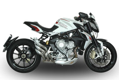 QD EXHAUST MV AGUSTA MV Agusta Dragster 800 Power-Gun EURO 3 Slip-on POWER GUN 3 muffler set (SILVER version)