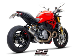 SC PROJECT DUCATI MONSTER 1200 (2017 - 2021) - S - R CR-T Muffler, titanium, with full titanium link pipe D25B-T38T