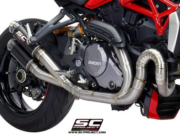 SC PROJECT DUCATI MONSTER 1200 (2017 - 2021) - S - R Headers 2-1 compatible with Stock and SC-Project mufflers (muffler not included) D25B-FS-FT