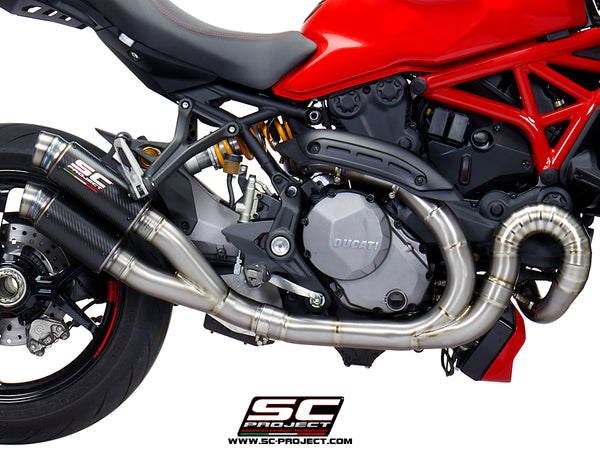 SC PROJECT DUCATI MONSTER 1200 (2017 - 2021) - S - R Headers 2-1 compatible with Stock and SC-Project mufflers (muffler not included) D25B-FS-FT