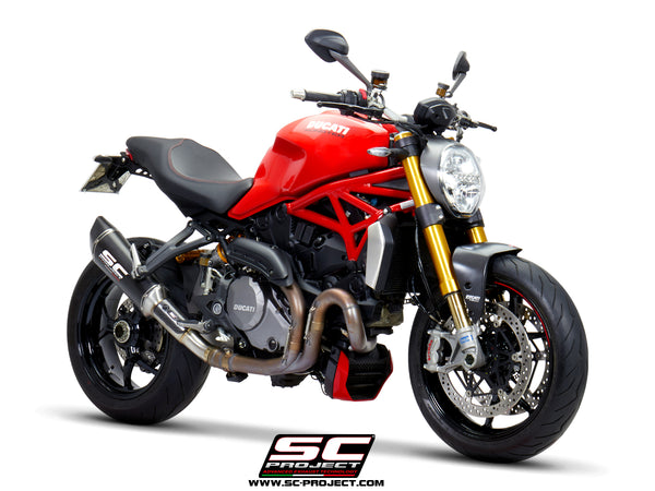 SC PROJECT DUCATI MONSTER 1200 (2017 - 2021) - S - R SC1-R Muffler, carbon fiber, with carbon fiber end cap D25B-91C