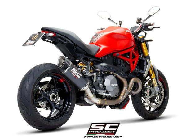 SC PROJECT DUCATI MONSTER 1200 (2017 - 2021) - S - R SC1-R Muffler, carbon fiber, with carbon fiber end cap D25B-91C