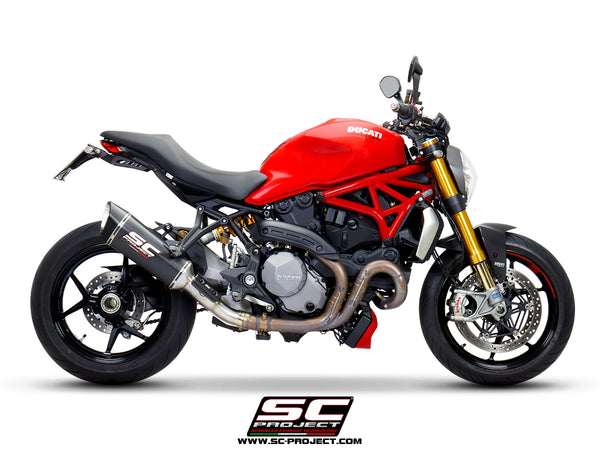 SC PROJECT DUCATI MONSTER 1200 (2017 - 2021) - S - R SC1-R Muffler, carbon fiber, with carbon fiber end cap D25B-91C