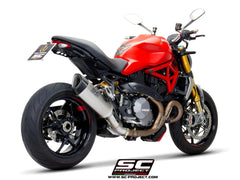 SC PROJECT DUCATI MONSTER 1200 (2017 - 2021) - S - R SC1-R Muffler, titanium, with carbon fiber end cap D25B-91T