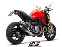 SC PROJECT DUCATI MONSTER 1200 (2017 - 2021) - S - R Twin GP double overlapping Muffler, carbon fiber D25B-K44C