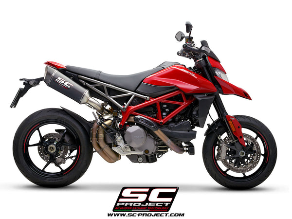 SC PROJECT DUCATI HYPERMOTARD 950 - SP (2019 - 2021) SC1-R Muffler, carbon fiber, with carbon fiber end cap D31-91C