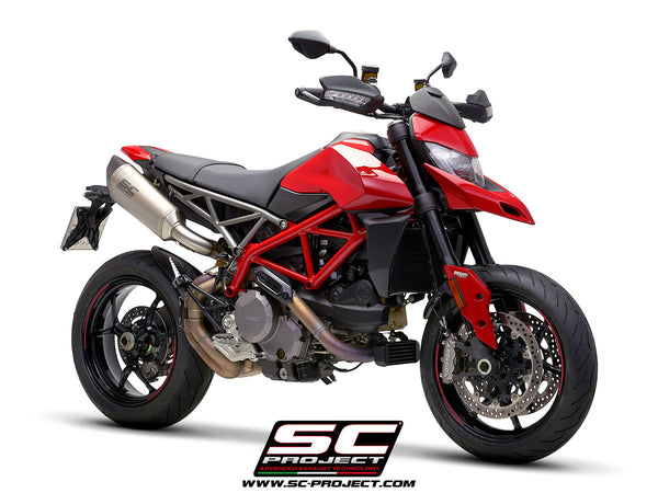 SC PROJECT DUCATI HYPERMOTARD 950 - SP (2019 - 2021) SC1-R Muffler, titanium, with carbon fiber end cap D31-91T