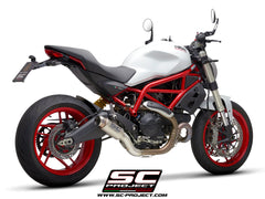 SC PROJECT DUCATI MONSTER 797 (2017 - 2020) GP70-R Muffler, Titanium D32-T70T