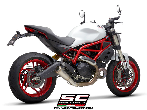 SC PROJECT DUCATI MONSTER 797 (2017 - 2020) S1-GP Muffler, titanium D32-T43T