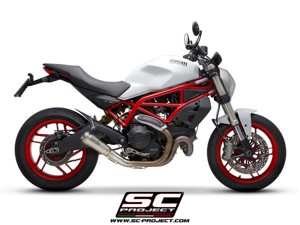 SC PROJECT DUCATI MONSTER 797 (2017 - 2020) S1-GP Muffler, titanium D32-T43T