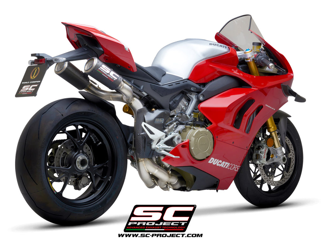 SC PROJECT DUCATI PANIGALE V4 S R WSBK FULL EXHAUST SYSTEM 4 2 1 2