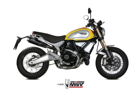 MIVV DUCATI SCRAMBLER 1100 2018 > 2020 GP PRO BLACK STAINLESS STEEL Exhausts