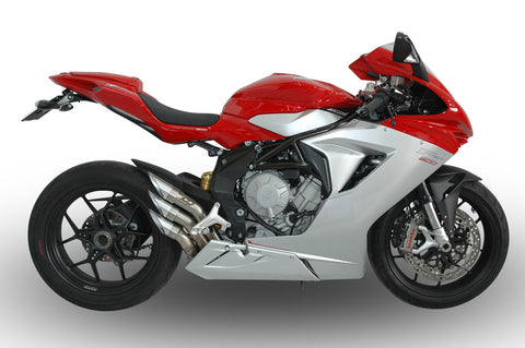 QD EXHAUST MV AGUSTA MV Agusta F3 675 – 800 Power-Gun Euro 4 Silver Version