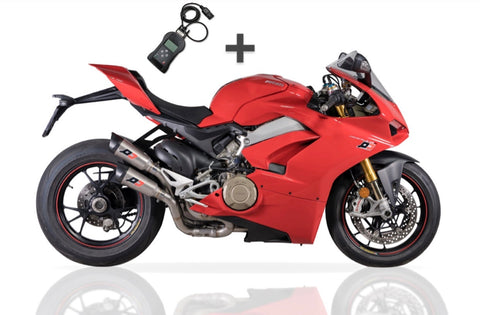 QD EXHAUST DUCATI DUCATI Offerta bundle! Panigale V4 Impianto Semi-completo + QD ECU Tuning