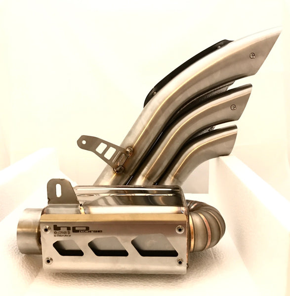 HP CORSE HYDRO-TRE SATIN SLIP-ON EXHAUST FOR MV AGUSTA BRUTALE 800 DRAGSTER 800 RIVALE TURISMO STRADALE