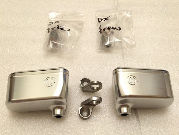 MOTO CORSE MACHINED FROM SOLID BRAKE AND CLUTCH OIL RESERVOIRS KIT - DennisPowerSport - 1