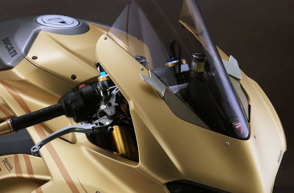 AELLA DUCATI PANIGALE V4 ALUMINUM MIRROR BLOCK OFF PLATES AE-78001