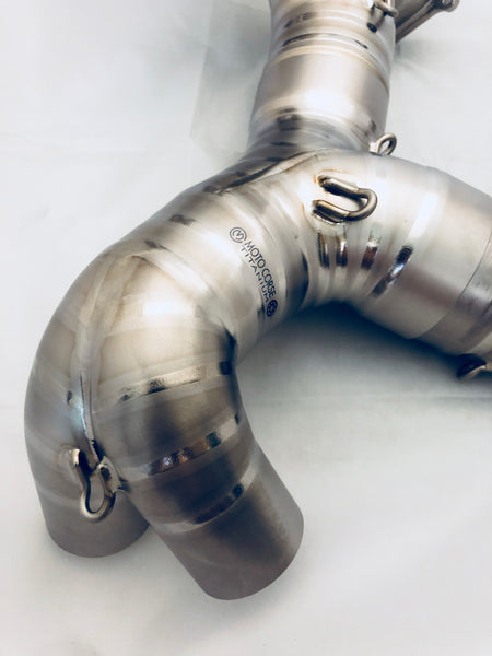 MOTOCORSE 75mm Titanium Header kit for 1199/1299  for use with Termi RACING silencer