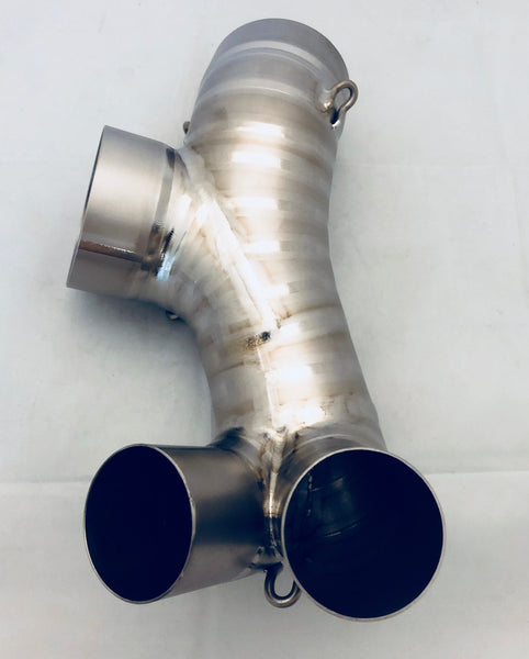 MOTOCORSE 75mm Titanium Header kit for 1199/1299 for use with Akra RACING silencer