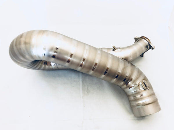 MOTOCORSE 75mm Titanium Header kit for 1199/1299 for use with Akra RACING silencer