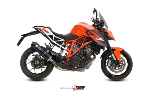 MIVV KTM 1290 SUPERDUKE 2017 > 2019 OVAL CARBON WITH CARBON CAP Exhausts KT.014.L3C