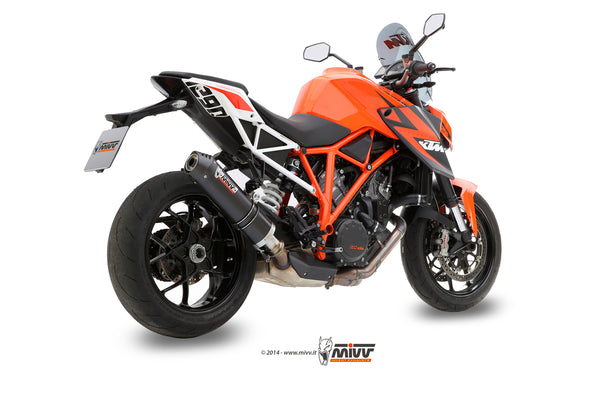 MIVV KTM 1290 SUPERDUKE 2017 > 2019 OVAL CARBON WITH CARBON CAP Exhausts KT.014.L3C