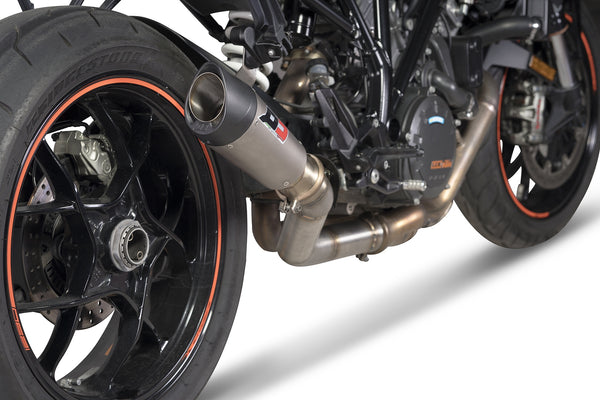 QD EXHAUST KTM+ KTM 1290 SUPERDUKE Titanium GUNSHOT60 RACING mid pipe NO-KAT