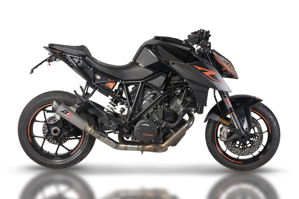 QD EXHAUST KTM+ KTM 1290 SUPERDUKE Titanium TriCone STREET LEGAL Mid-Pipe no kat