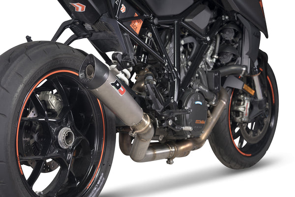 QD EXHAUST KTM+ KTM 1290 SUPERDUKE Titanium TriCone STREET LEGAL Mid-Pipe no kat