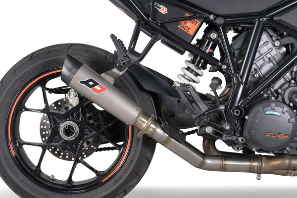 QD EXHAUST KTM+ KTM 1290 SUPERDUKE Titanium TriCone STREET LEGAL Mid-Pipe no kat