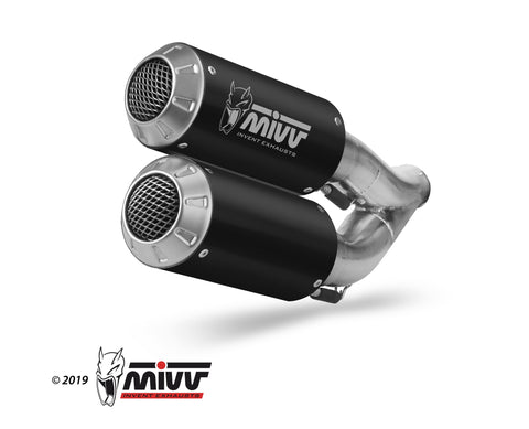MIVV KTM 1290 SUPERDUKE 2017 > 2019 MK3 BLACK STAINLESS STEEL Exhaust KT.022.LM3B