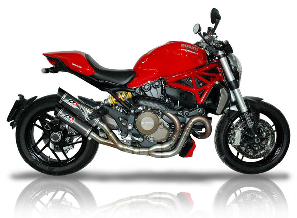QD EXHAUST DUCATI Monster 1200/1200S/821 2016>2017 Euro 4 Magnum Carbon