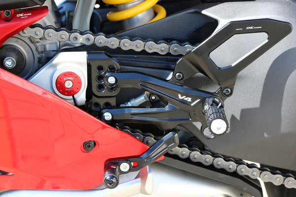 CNC RACING Adjustable rear sets RPS Ducati Panigale V4 series for V4, V4 S and V4 Speciale