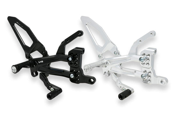 CNC RACING Adjustable rear sets RPS Ducati Panigale V4 series for V4, V4 S and V4 Speciale - EASY