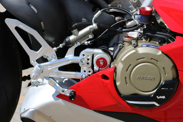 CNC RACING Adjustable rear sets RPS Ducati Panigale V4 series for V4, V4 S and V4 Speciale - EASY
